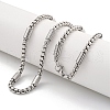 Non-Tarnish 304 Stainless Steel Box Chain Necklaces NJEW-R266-09B-P-2