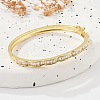 Brass Micro Pave Clear Cubic Zirconia Hinged Bangles for Women BJEW-K274-07G-3