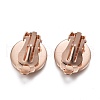 304 Stainless Steel Clip-on Earring Setting STAS-P249-23B-RG-2