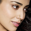 Brass Micro Pave Clear Cubic Zirconia Clip on Nose Rings WG03BCA-26-1