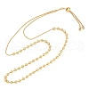 Brass Necklaces NJEW-E089-02G-02-1