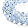 Transparent Baking Paint Glass Beads Strands X1-DGLA-A034-T8mm-D13-3