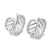 Rack Plating Brass Hollow Cuff Earrings for Women EJEW-D059-24P-1