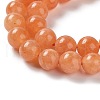 Dyed Natural Malaysia Jade Beads Strands G-G021-02B-12-3