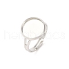 Adjustable Brass Ring Components KK-Q573-004P-1