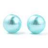 Spray Painted ABS Plastic Imitation Pearl Beads OACR-T015-05C-08-2