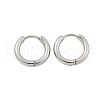Tarnish Resistant 304 Stainless Steel Huggie Hoop Earrings EJEW-F111B-16mm-P-2