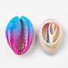 Spray Paint Cowrie Shell Beads SHEL-S274-01-3