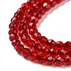 Transparent Glass Beads Strands GLAA-H021-04-24-5