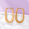 PVD Vacuum Plating 304 Stainless Steel Huggie Hoop Earrings STAS-S103-21G-1