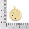 Brass Micro Pave Cubic Zirconia Pendants KK-Z098-18G-3