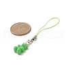 Opaque Resin Bear Mobile Straps HJEW-JM00893-4
