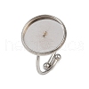 304 Stainless Steel Cuff Ring Components STAS-D372-03P-05-1
