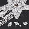 Fingerinspire Sparkling Rhinestone Iron on Patches DIY-FG0001-39-4
