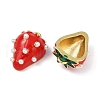 Brass Enamel Pendants KK-R224-06G-2