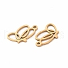 201 Stainless Steel Pendants STAS-E188-09G-3