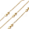 Ion Plating(IP) 304 Stainless Steel Double Heart Link Chains CHS-G027-11G-1