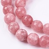 Natural Jade Bead Strands G-R166-10mm-25-3