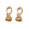 Brass Fold Over Clasps KK-P310-04G-1