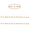 Brass Handmade Beaded Chains CHC-P011-B03-G-2