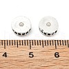 Brass Micro Pave Cubic Zirconia Beads KK-R216-15S-01-3