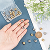 DICOSMETIC 30Pcs 2 Colors 304 Stainless Steel Beads STAS-DC0003-68-4