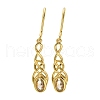Oval Brass Micro Pave Clear Cubic Zirconia Stud Earrings EJEW-R018-05G-4