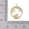 Brass Micro Pave Clear Cubic Zirconia Pendants FIND-B077-02G-01-3