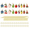 DIY 9 Pairs Fruit Theme Dangle Earrings DIY-FS0006-03-1