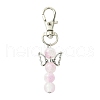 Angel Glass Pendant Decorations HJEW-YW00009-06-1