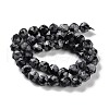 Natural Snowflake Obsidian Beads Strands G-NH0021-A09-02-3