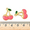 304 Stainless Steel Enamel Pendants STAS-V015-48G-B-3