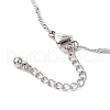 304 Stainless Steel Ball Singapore Chain Necklaces NJEW-JN05169-5