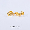 Leaf Stainless Steel Cartilage Earrings WG126FA-12-1