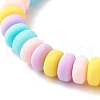 Handmade Polymer Clay Beads  Stretch Bracelets BJEW-JB06547-5