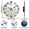 MDF Printed Wall Clock HJEW-WH0059-006-2