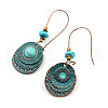 Retro Alloy Dangle Earrings EJEW-F238-03-2