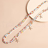 Bohemian Alloy Sea Animal Charm Glass Seed Beaded 3 Layered Waist Belly Stretch Chains for Women FS-WG5D6A5-01-3