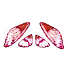 Transparent Resin Wing Earrings Pendants FIND-TAC0006-59C-1