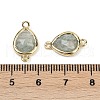 Natural Amazonite Faceted Connector Charms G-L514-048P-07-3