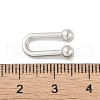 Rack Plating Brass U Shape Links Buckle for Dress Lingria Bikini Swimming Wear Accessories KK-A224-24B-P-3