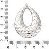 304 Stainless Steel Pendants STAS-P386-04P-C-3