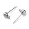 Non-Tarnish 304 Stainless Steel Stud Earring Findings STAS-M323-01A-P-2