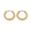 Ion Plating(IP) 304 Stainless Steel Grooved Hoop Earrings EJEW-M218-01A-G-4