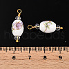 Handmade Porcelain Pendants KK-P242-19G-02-1-3