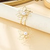 Hollow Flower Iron Cuff Bangles & Rings Sets FS-WGA02DC-01-4
