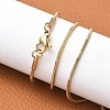 304 Stainless Steel Snake Chain Necklaces NJEW-A288D-1.2A-G-4