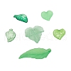 60Pcs 6 Style Transparent & Frosted & Opaque Acrylic Pendants FACR-YW0001-01-3