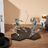 Black Plastic Model Assembled Action Figure Display Holders ODIS-WH0030-72A-4
