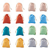 Magibeads 40Pcs 8 Colors Polycotton Canvas Packing Pouches ABAG-MB0001-07-1